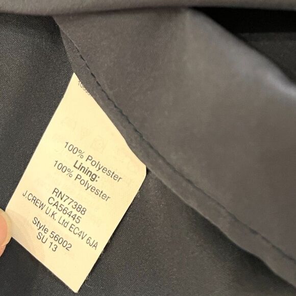 J.Crew Dark Navy Chiffon Dress – Style 56002 – Size 10 - Picture 11 of 14